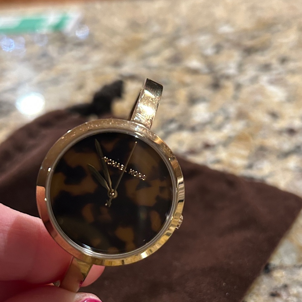 Michael Kors Gold Watch with Tortoise Face